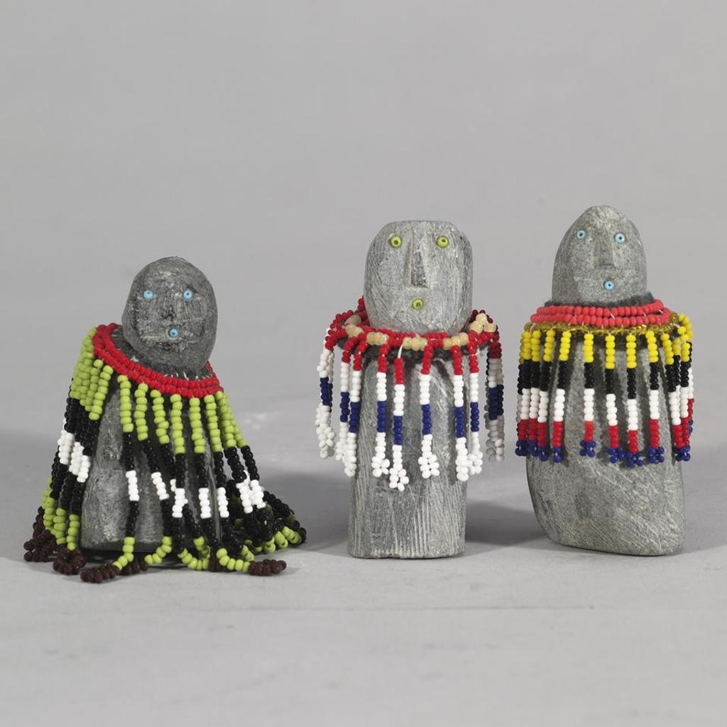 Eva Talooki Aliktiluk (1927-1995) - Three Beaded Figures