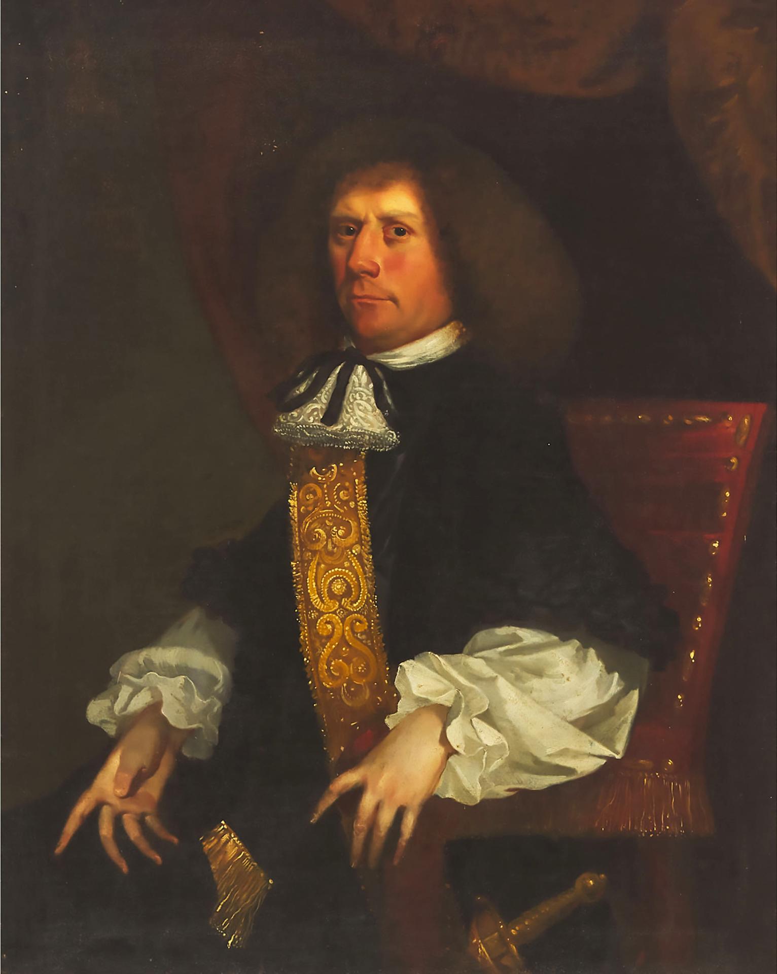 Anglo-Dutch - Portrait Of Josiah Stubbin (1623-1686)