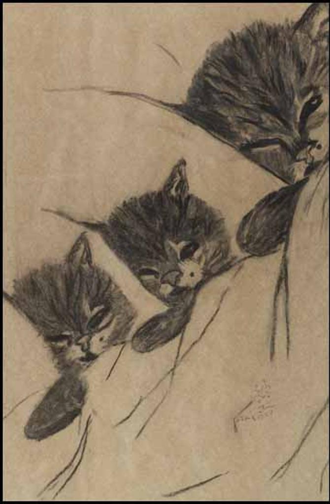 Tsuguharu Leonard (1886-1968) - Three Kittens