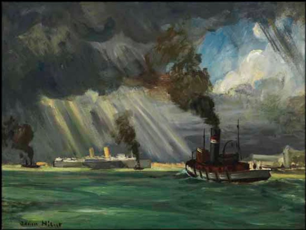 Adrien Hébert (1890-1967) - Le port de Montreal