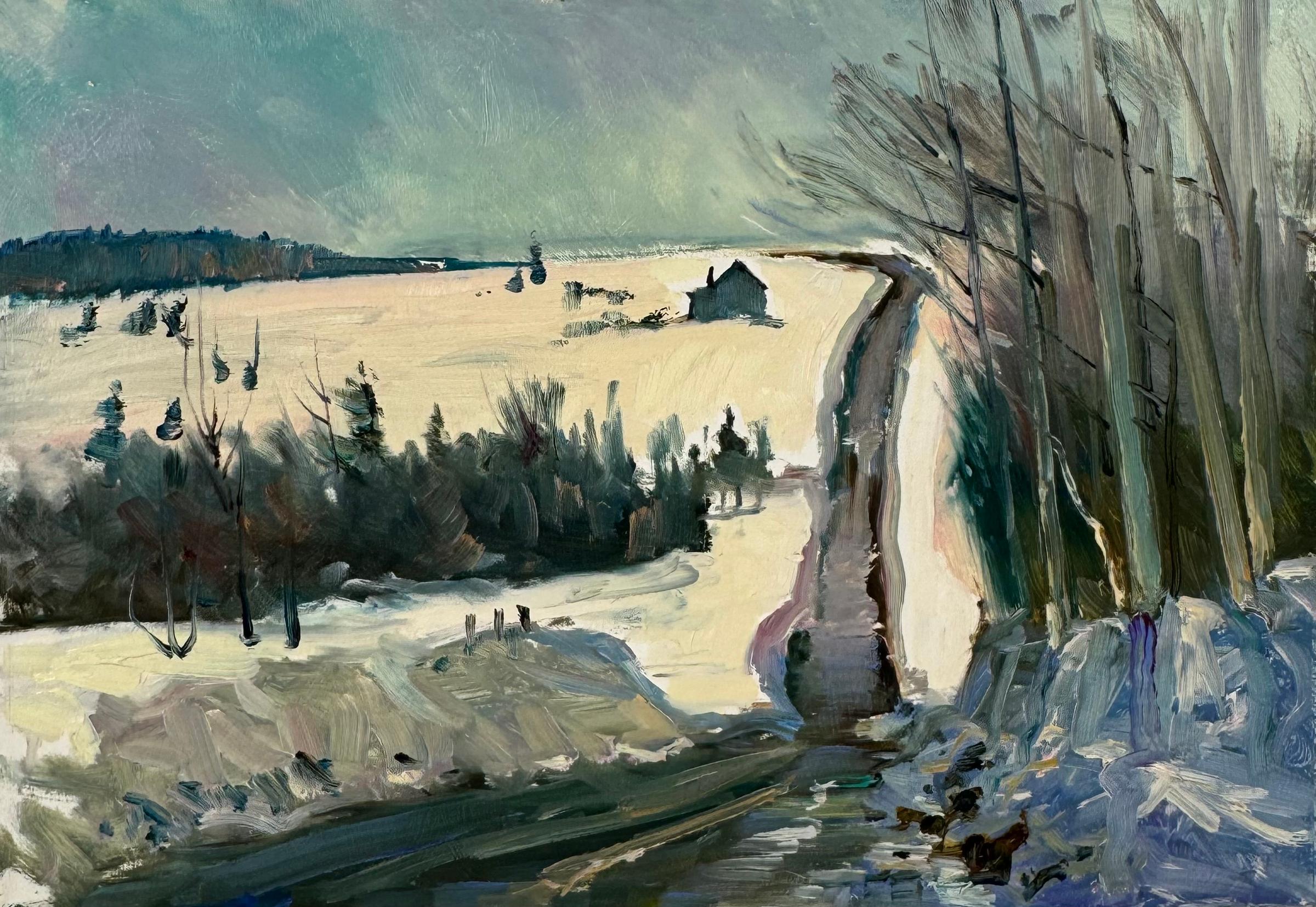 Bruce le Dain (1928-2000) - On the Road to Georgeville, Quebec, n.d.