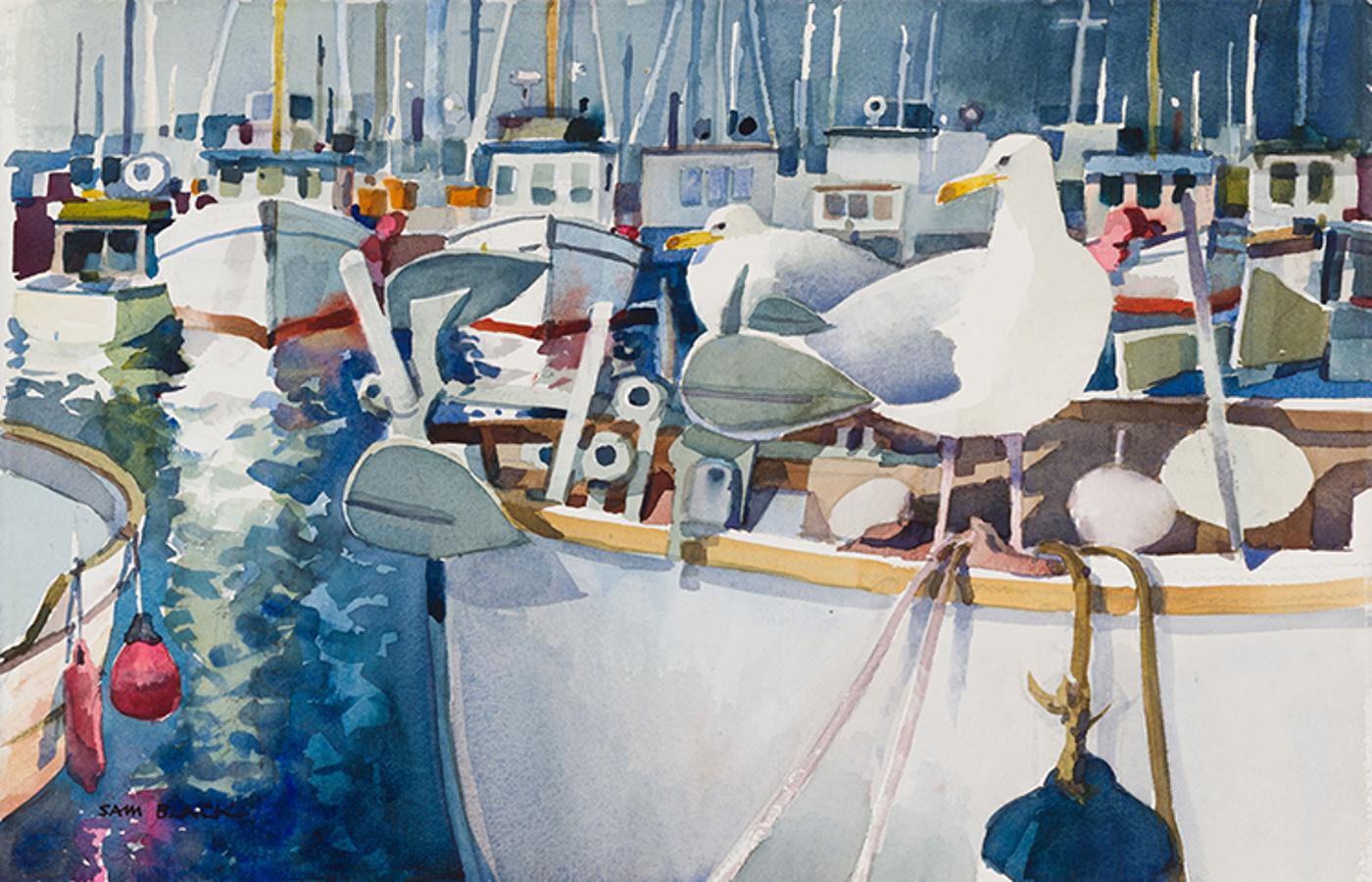 Sam Black (1913-1998) - Fishing Fleet Inspection