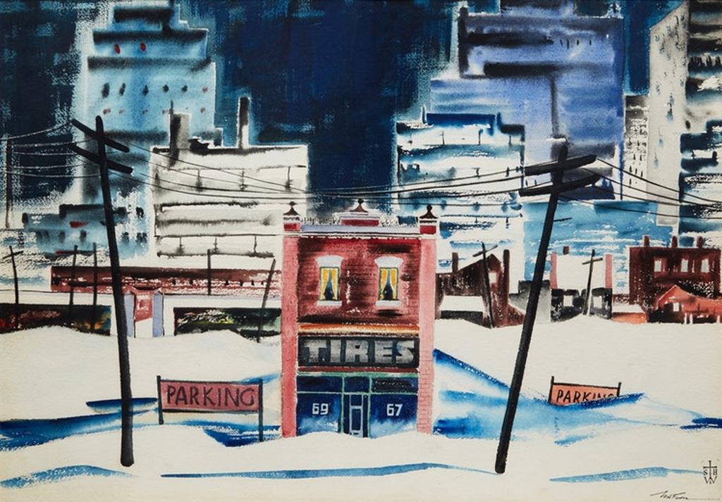 Sydney Hollinger Watson (1911-1981) - Winter in the City