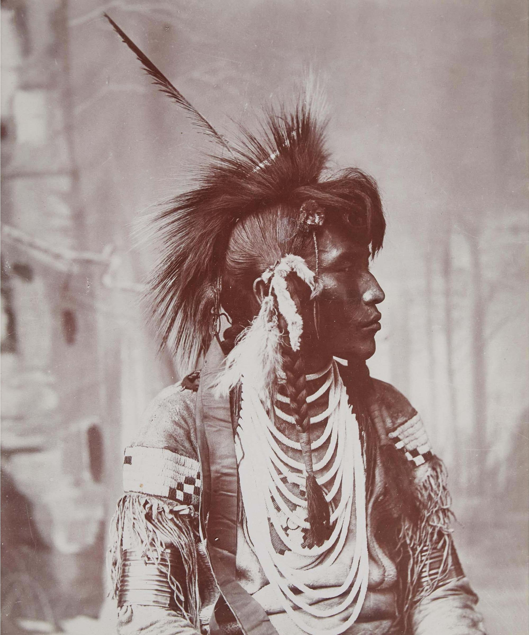 William Hanson Boorne - Tsuut’Ina (Sarcee) Chief Yellow Quill, Ca. 1883