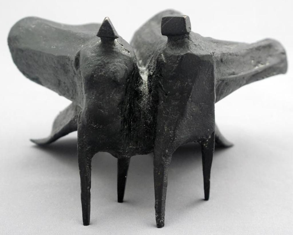 Lynn Russell Chadwick (1914-2003) - Pair Of Cloaked Figures, Miniature; 1978