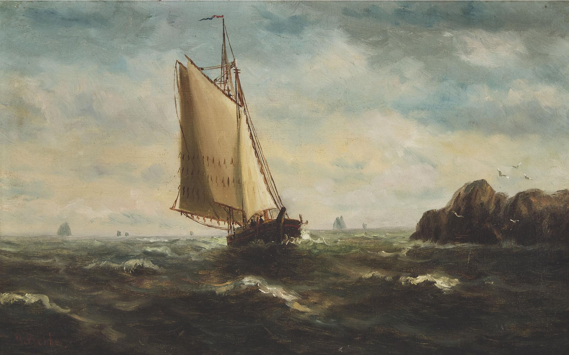Wesley Elbridge Webber - Ships At Sea