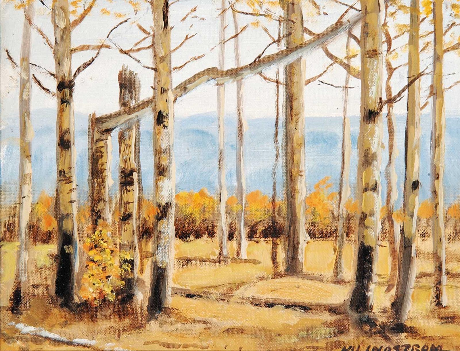Matt Lindstrom (1890-1975) - Untitled - Trees in Autumn