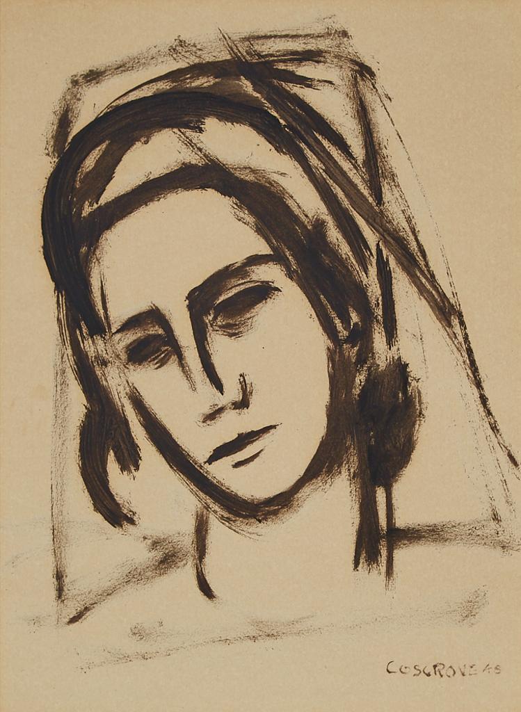 Stanley Morel Cosgrove (1911-2002) - Portrait Of A Woman, 1948