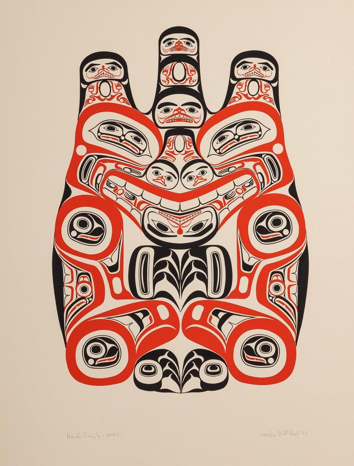 Bill (William) Ronald Reid (1920-1998) - Haida Grizzly - Huaji