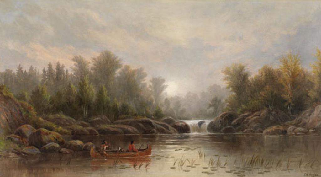 Frederick Arthur Verner (1836-1928) - Ojibway in a Canoe
