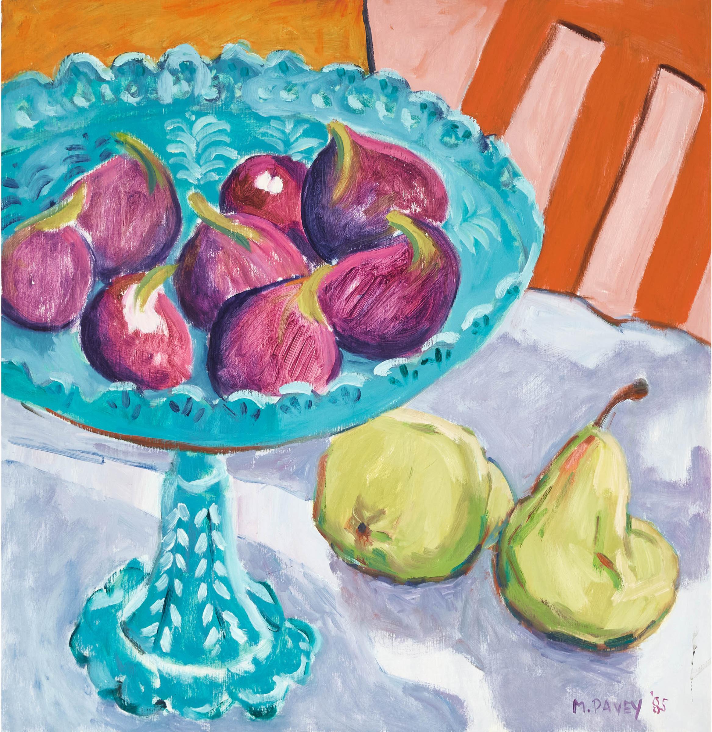 Mary Pavey (1938) - Still Life With Figs, 1985