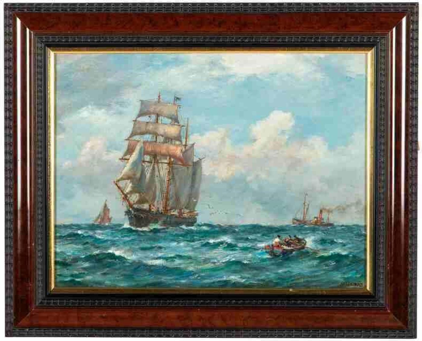 Bernard Finegan Gribble (1873-1962) - The Schooner