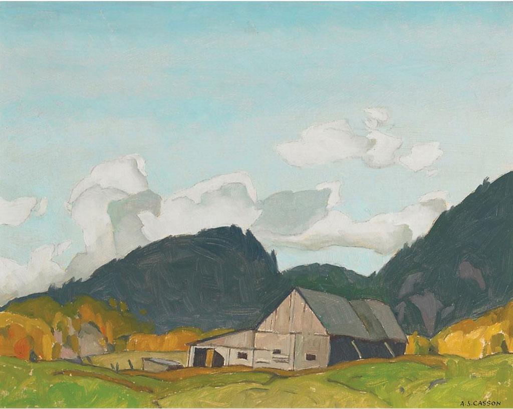 Alfred Joseph (A.J.) Casson (1898-1992) - Quebec Barn Near Montebello