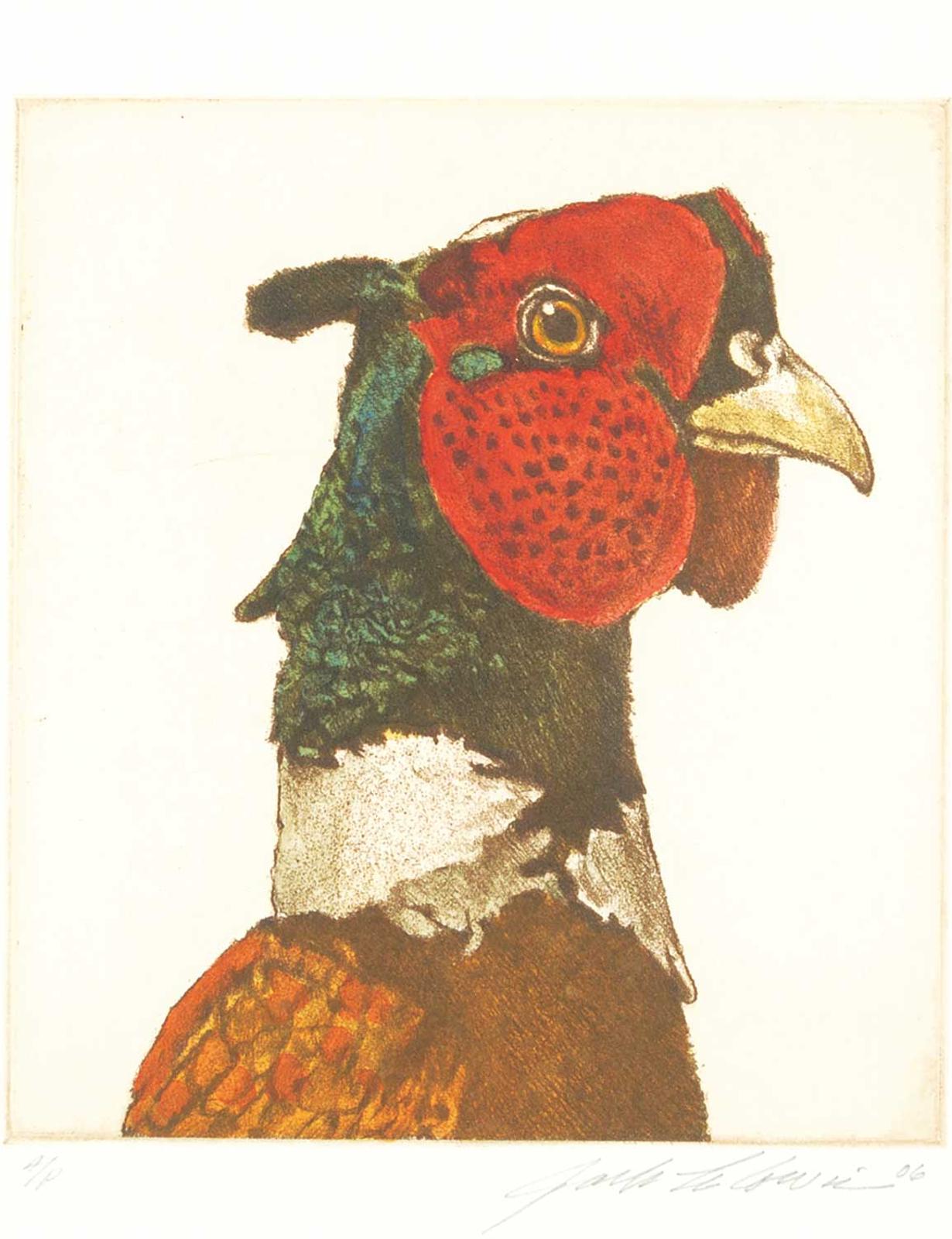 Jack Lee Cowin (1947-2014) - Untitled - Rooster Pheasant  #A/P