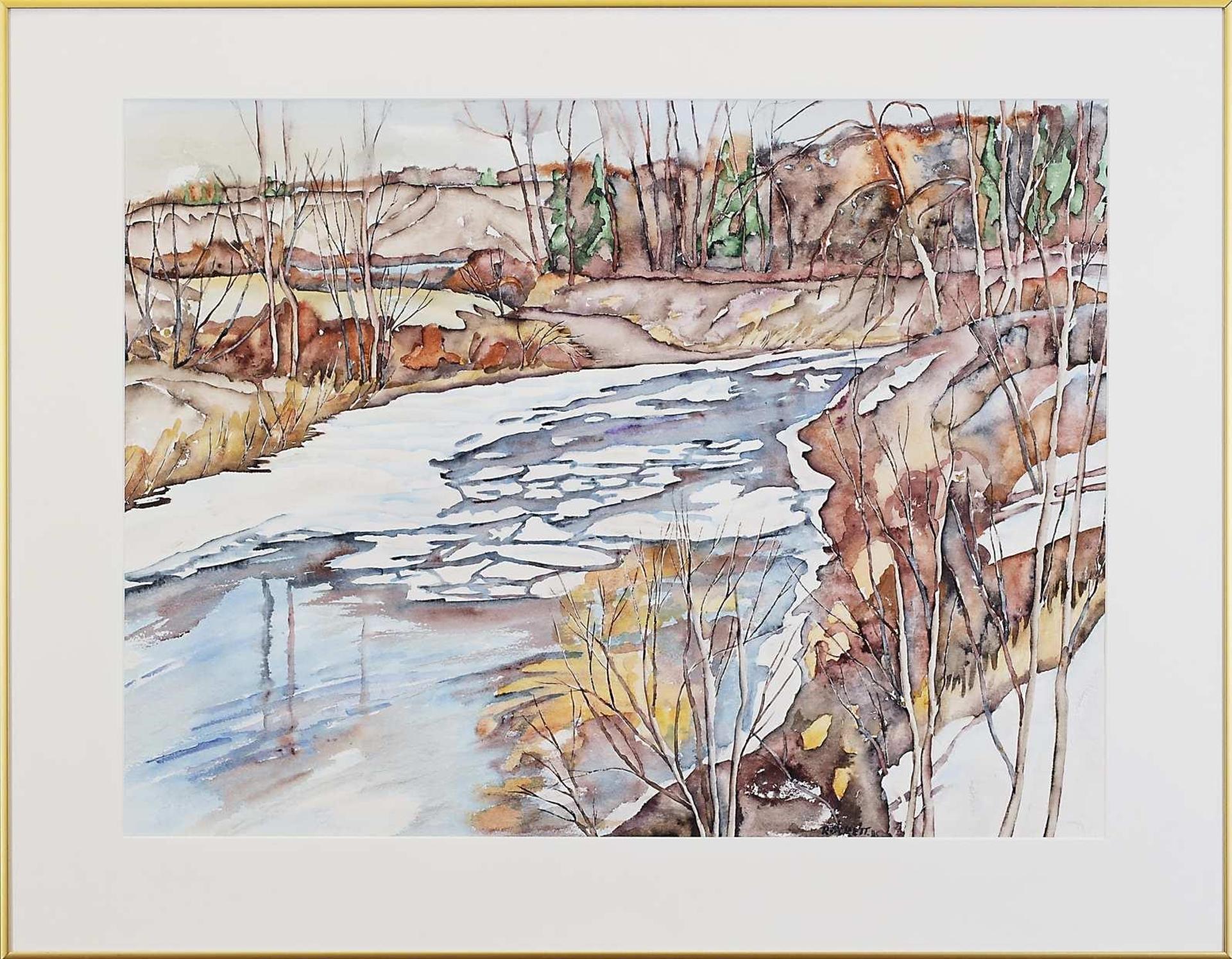 Adeline Rockett (1929) - Spring Thaw - White Mud Creek 1985