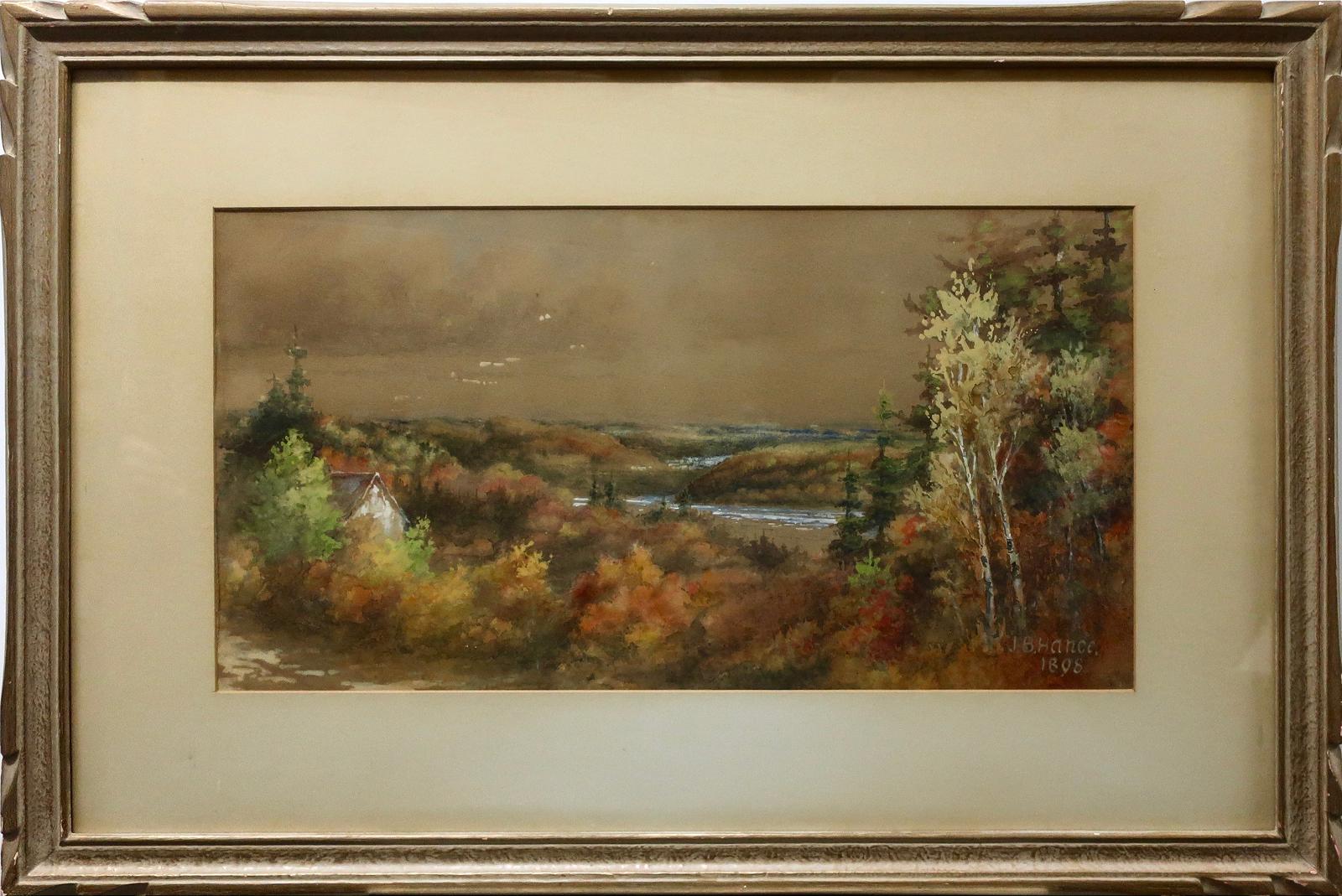 James B. Hance (1847-1915) - Untitled (Fall River Scene)