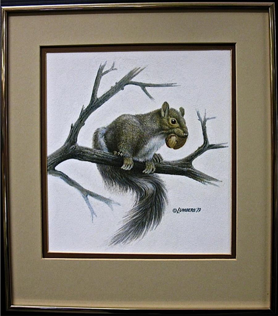 James Richard Lumbers (1929) - Squirrel With Nut