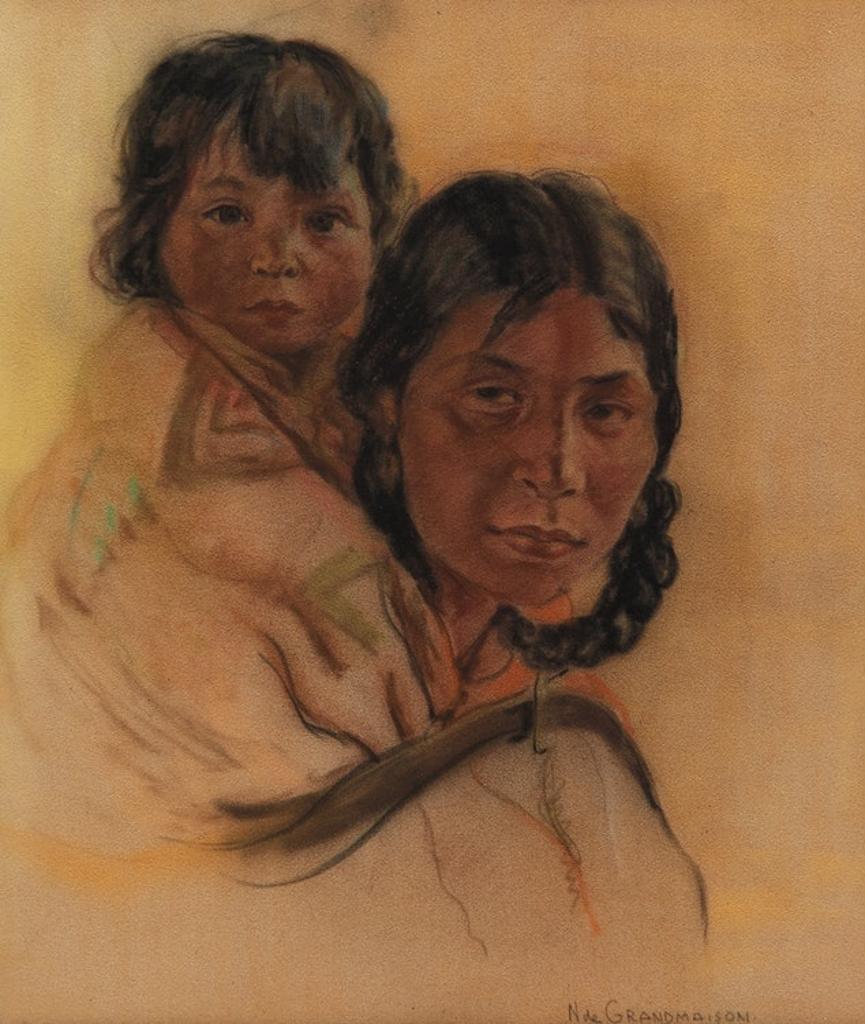 Nicholas (Nickola) de Grandmaison (1892-1978) - Mother and Papoose