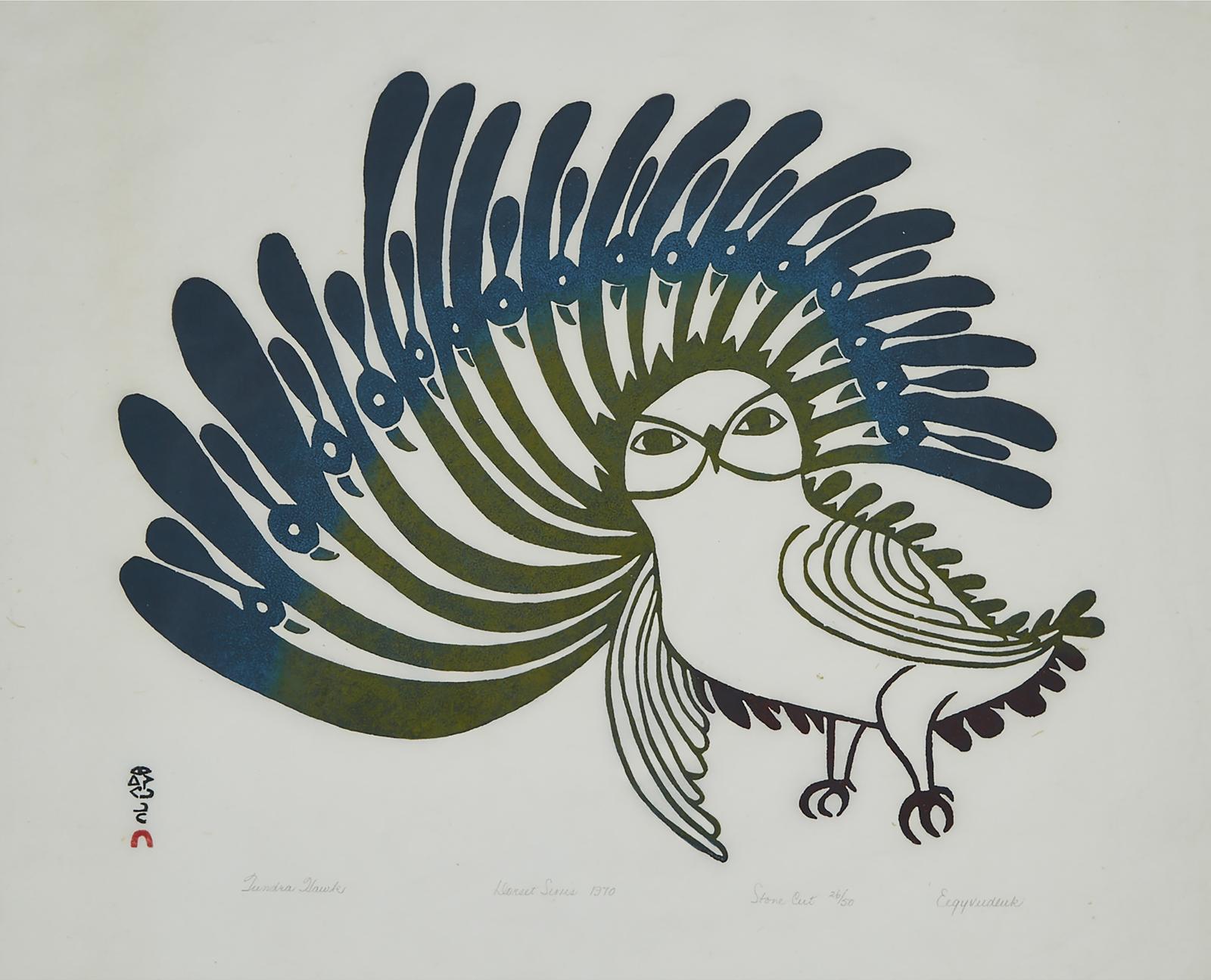 Egevadluq (Eegyvuldluk) Ragee (1920-1983) - Tundra Hawk