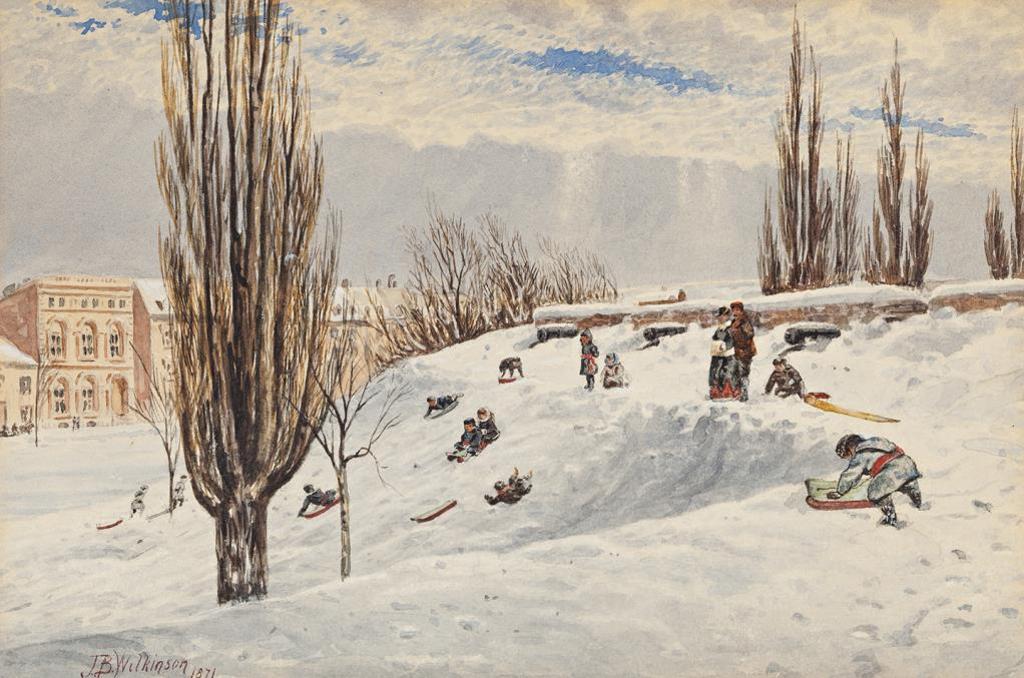 John B. Wilkinson (1865-1907) - Sledding in Quebec City