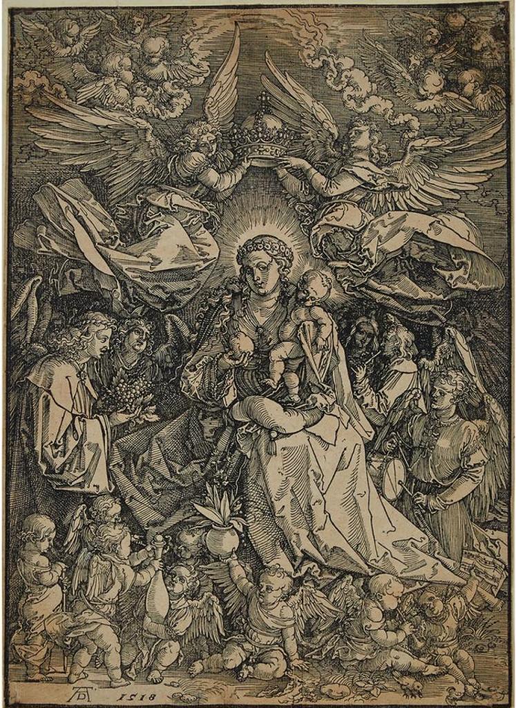 Albrecht Durer (1471-1528) - The Virgin Surrounded By Many Angels (From The Life Of The Virgin), 1518 [bartsch, 101; Meder, Ii C.]