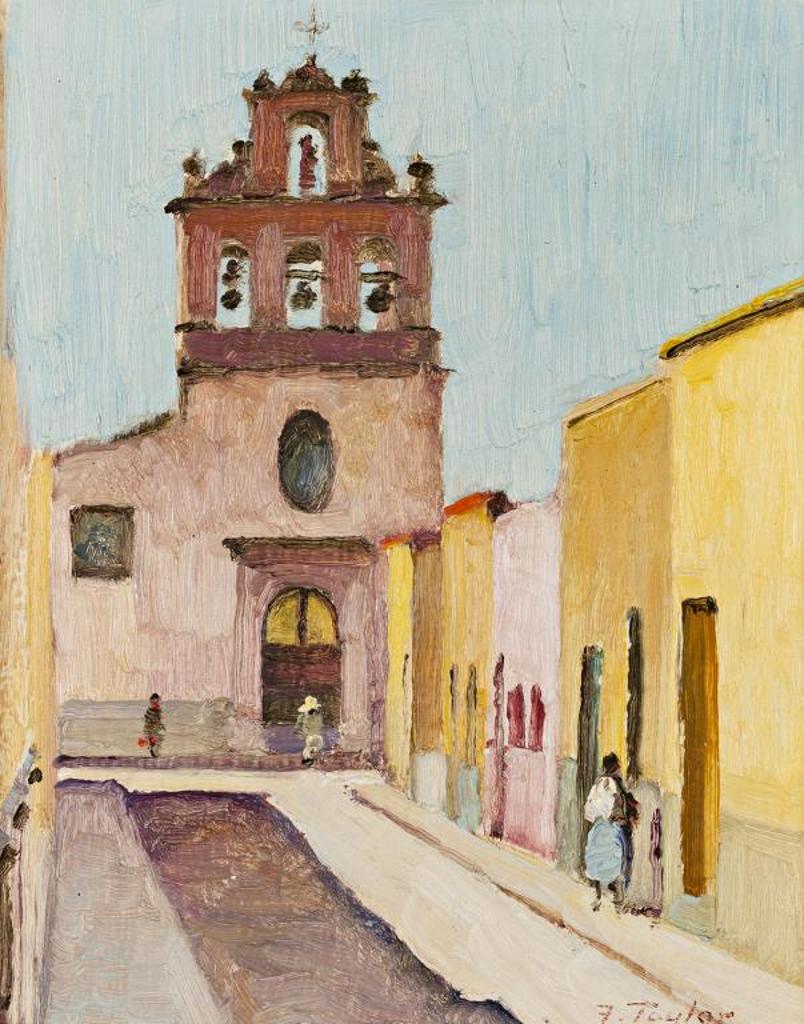 Frederick Bourchier Taylor (1906-1987) - Street in Celaya, Mexico