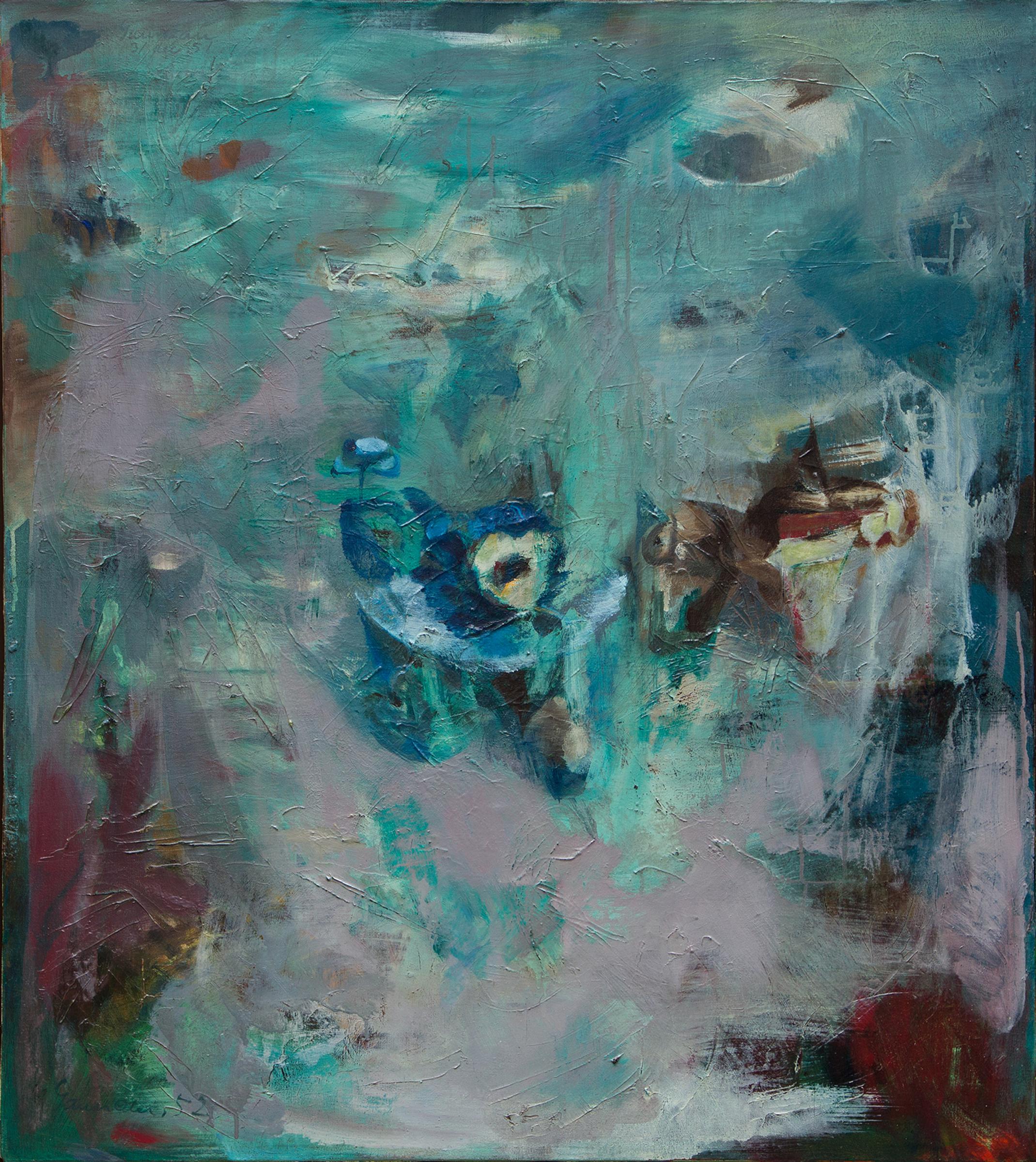 Pierre Gauvreau (1922-2011) - Il y a un oiseau derrière cette étoile, 1952