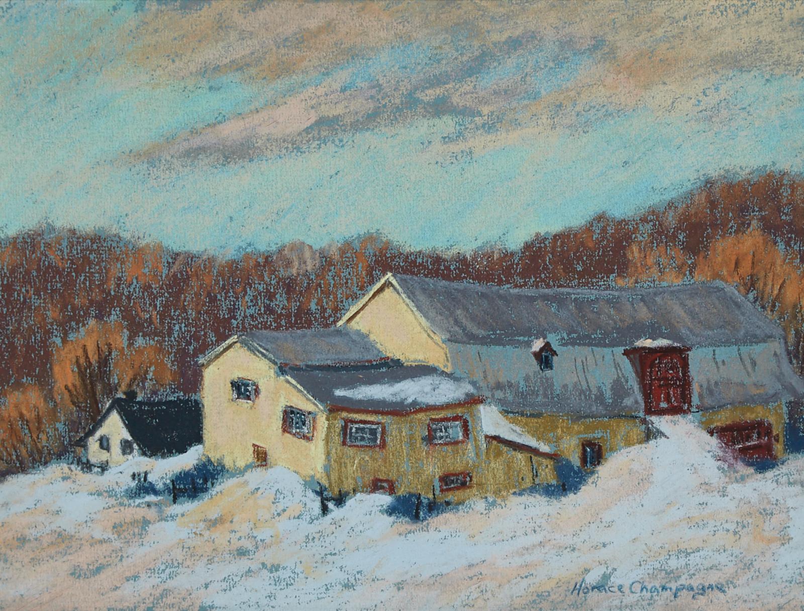 Horace Champagne (1937) - Sunset, St. Joachim, Quebec, 1982