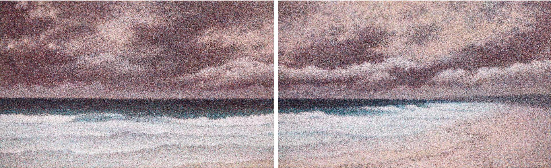 Joan Francis Willsher-Martel (1925-2017) - Beach At Can-Cun [sic], 1982