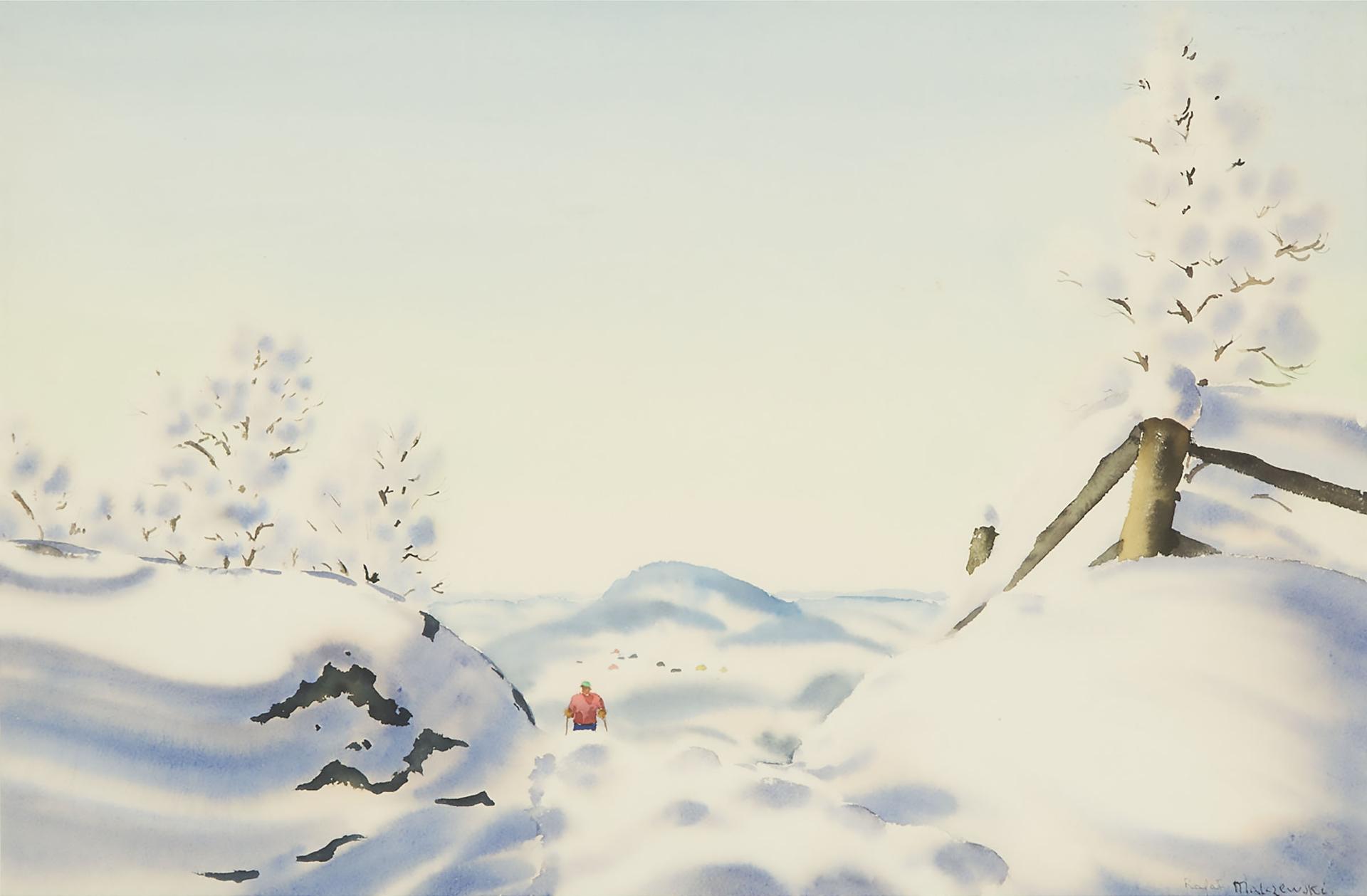Rafal Malczewski (1892-1965) - Skier (Winter Scene)