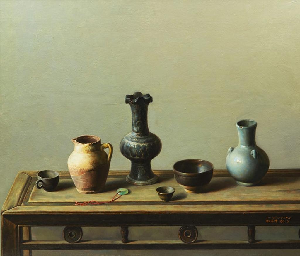Liu Gao Feng (1964) - Still Life on Chinese Table