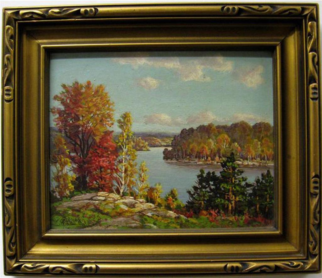 Otto Planding (1887-1964) - Autumn Lake View
