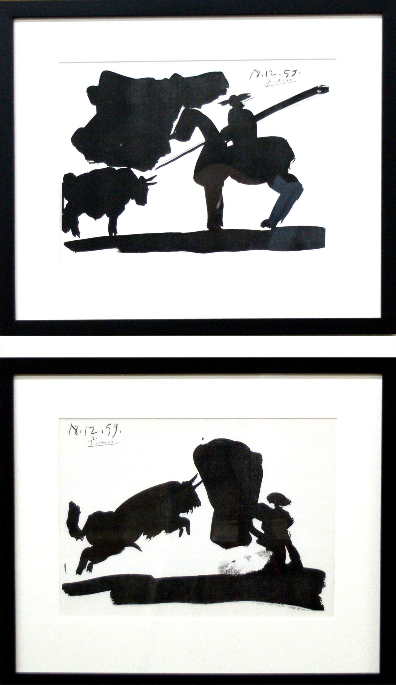 Pablo Ruiz Picasso (1881-1973) - paire de photolithographies monochromes