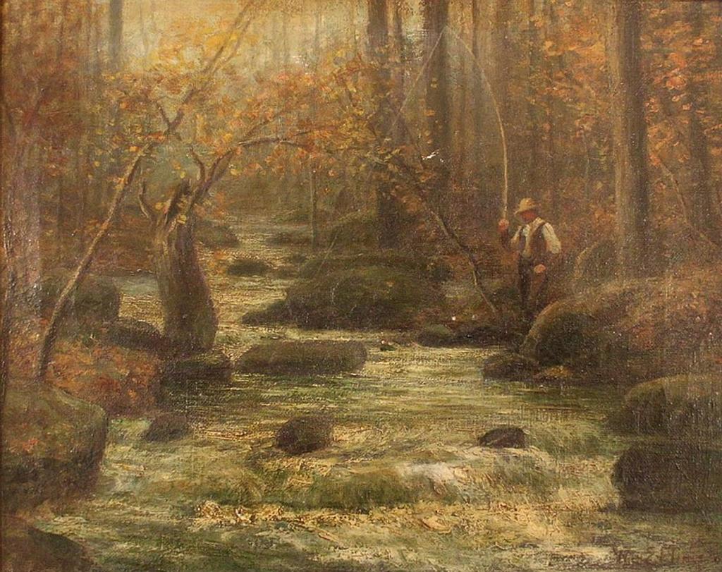 William E. Plimpton (1882-1900) - Untitled - Forest Stream