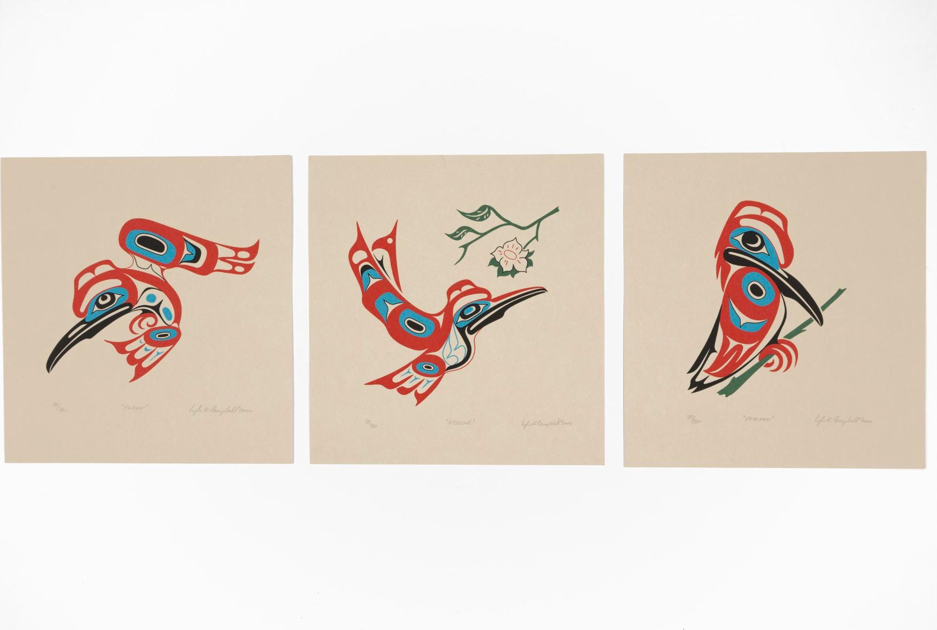 Lyle R. Campbell - Three Works On Paper; 