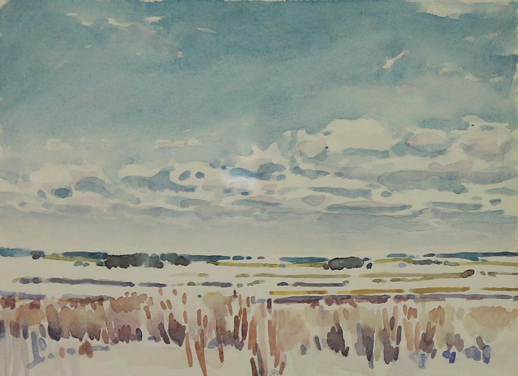 Darrell Bell (1959-2021) - Low Clouds, Winter; 1987
