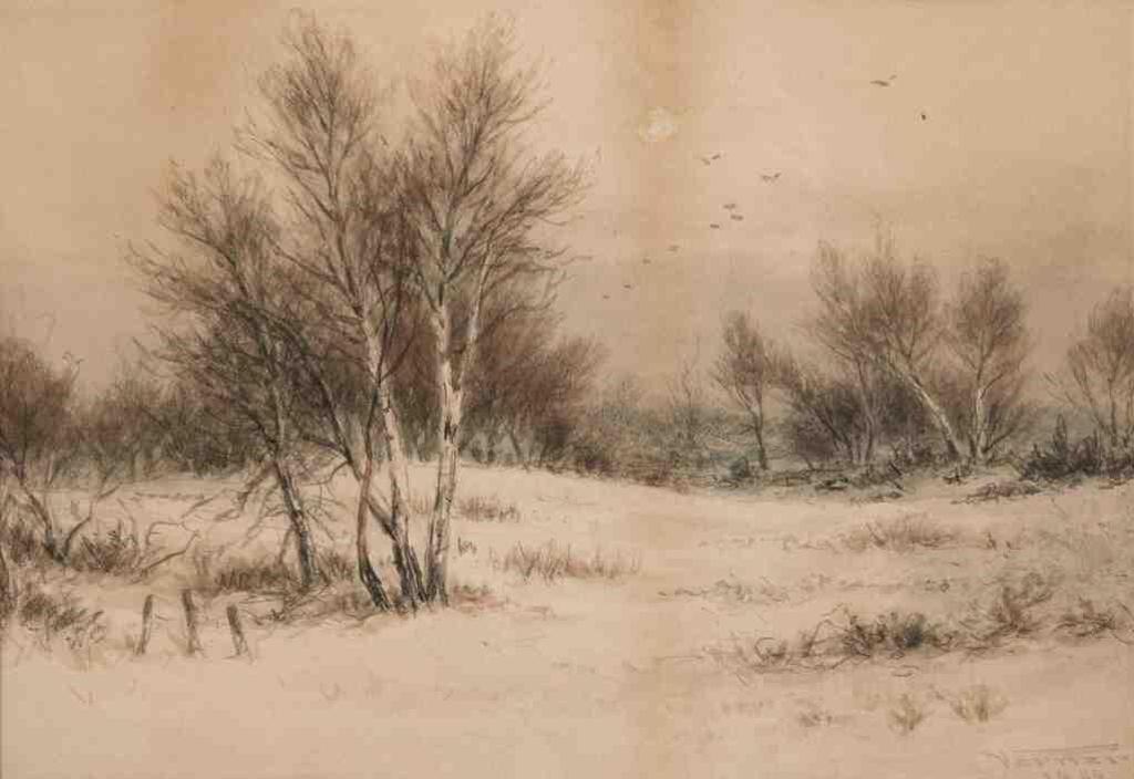 Frederick Arthur Verner (1836-1928) - Untitled (winter landscape)