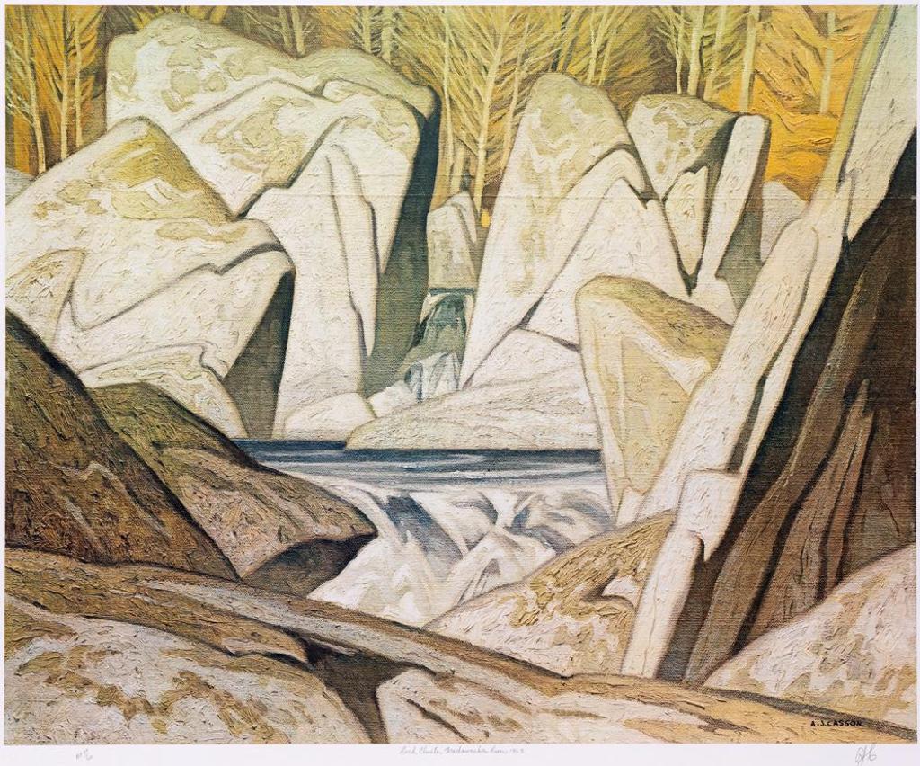 Alfred Joseph (A.J.) Casson (1898-1992) - Rock Cluster Madowaska River 1963