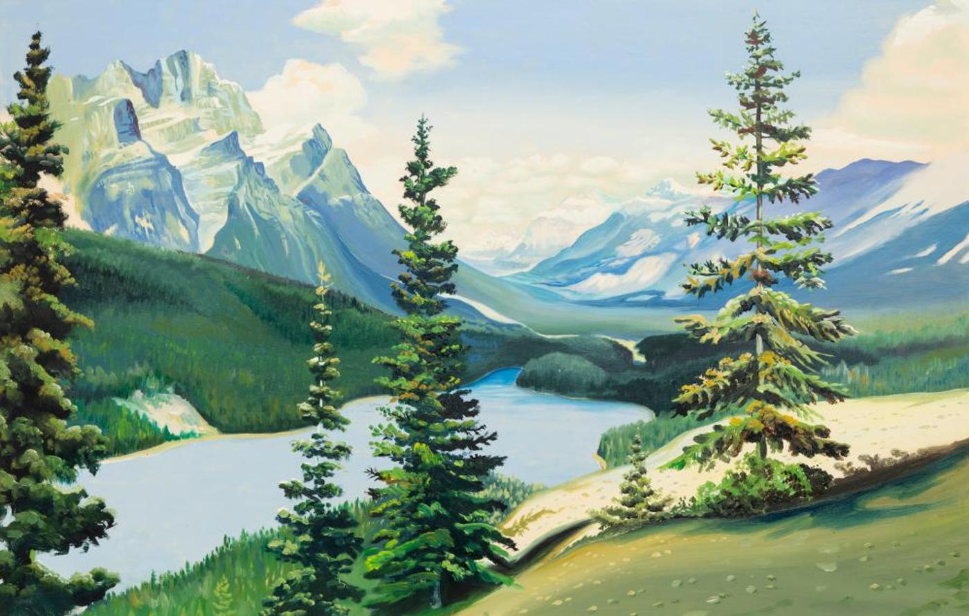 Sanford Fisher (1927-1988) - Mountain Lake