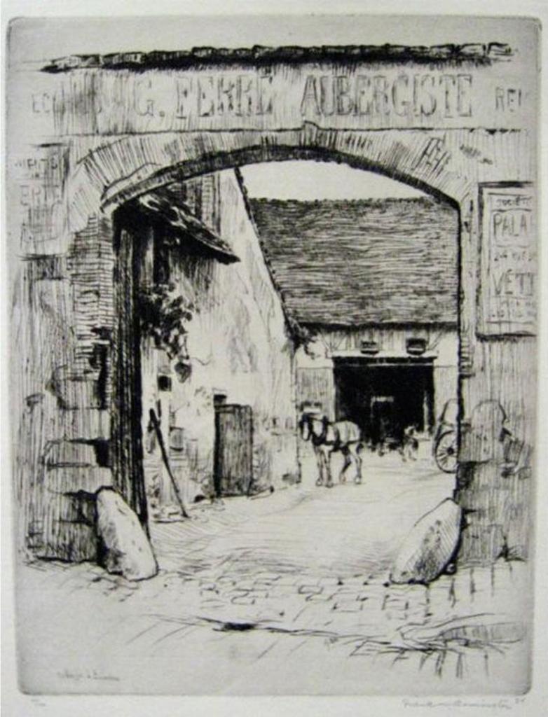 Franklin Milton Armington (1876-1941) - Auberge A Bonneval; Le Beffroi, Bruges; Rue Aux Juits, Rouen