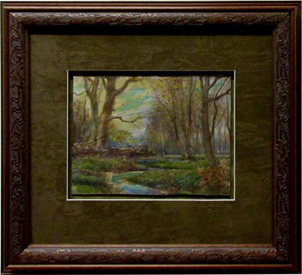 Thomas Harrison (T.H.) Wilkinson (1847-1929) - Wooded Landscape With Winding Creek