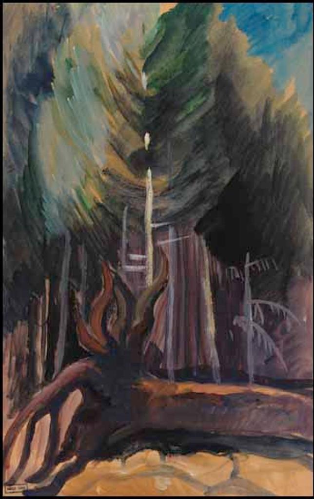 Emily Carr (1871-1945) - Fallen Tree Trunk in Wood