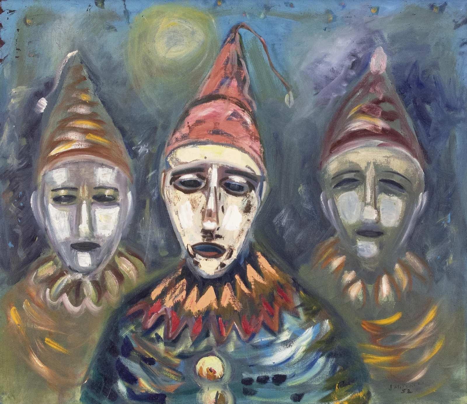 Janet Mitchell (1915-1998) - CLOWNS; 1952