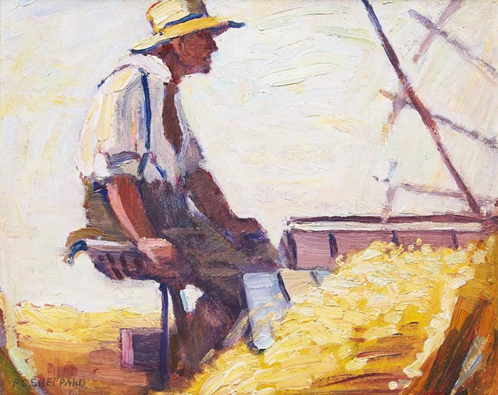 Peter Clapham (P.C.) Sheppard (1882-1965) - Wheat Threshing, Ontario