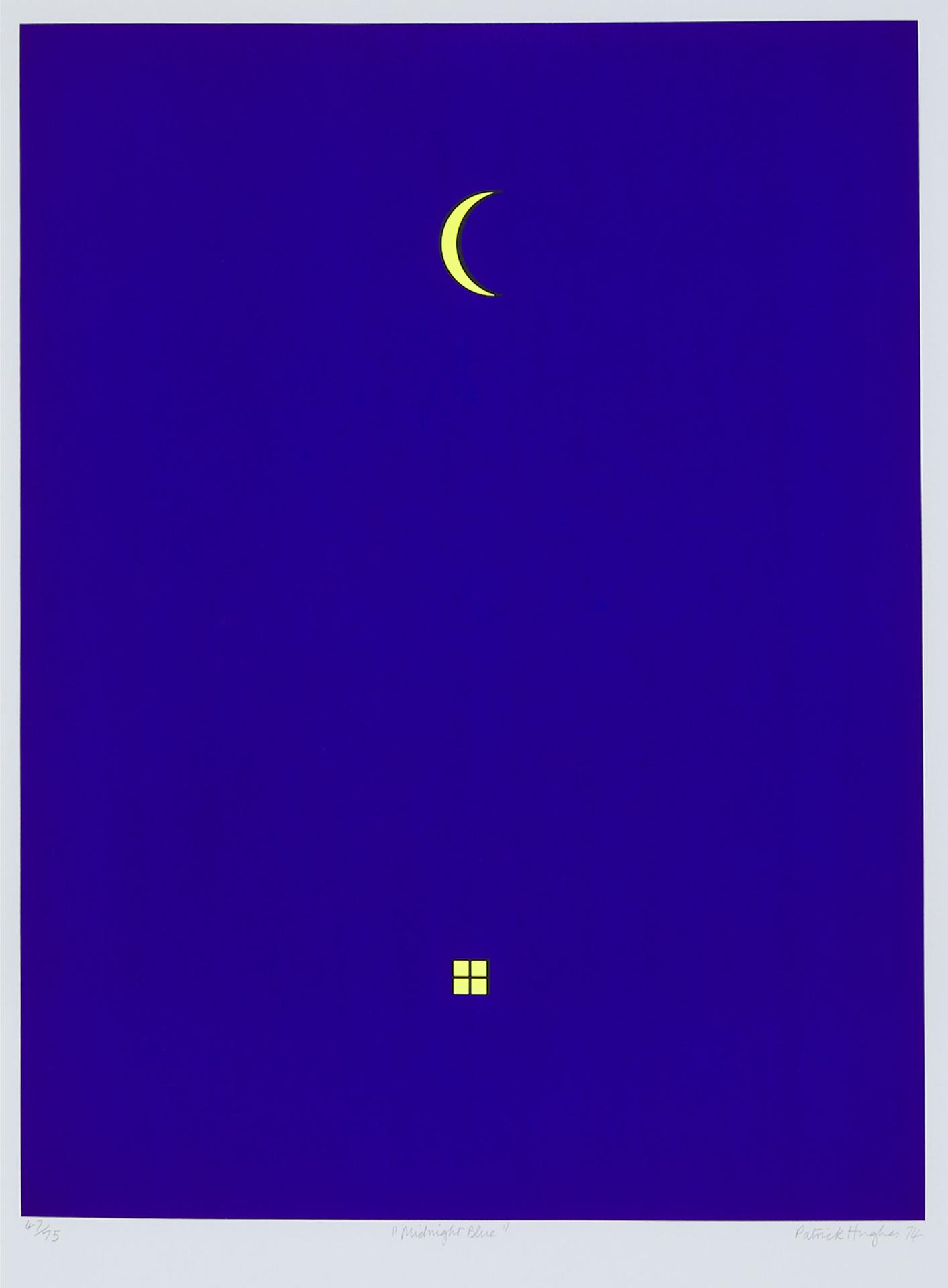 Patrick Hughes (1939) - Midnight Blue, 1974