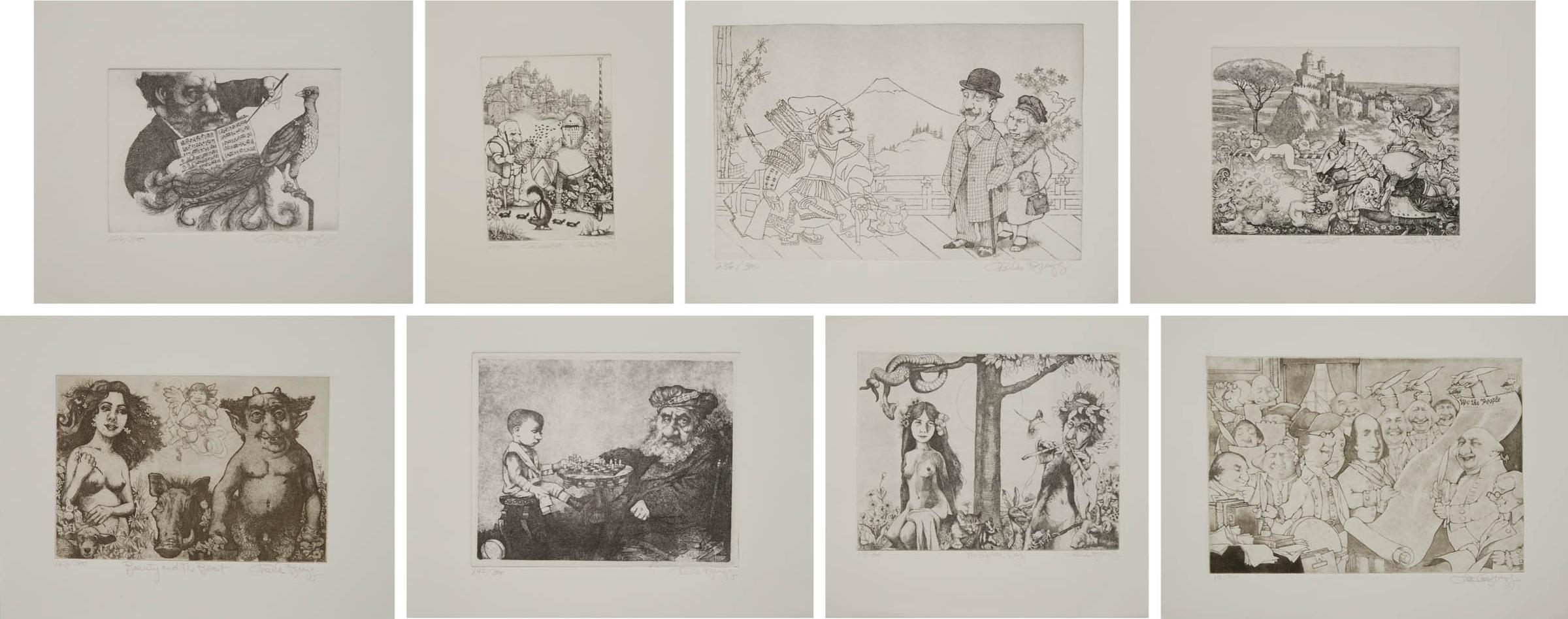 Charles Wilson Bragg (1931-2017) - Collection Of Eight Etchings