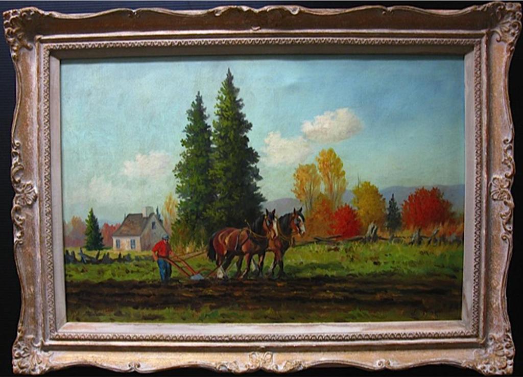 Joseph Monk (1908-1984) - Fall Plowing