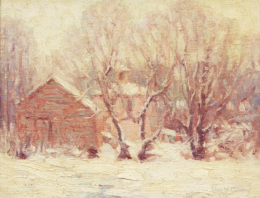 John William Bentley (1880-1951) - Home in Winter