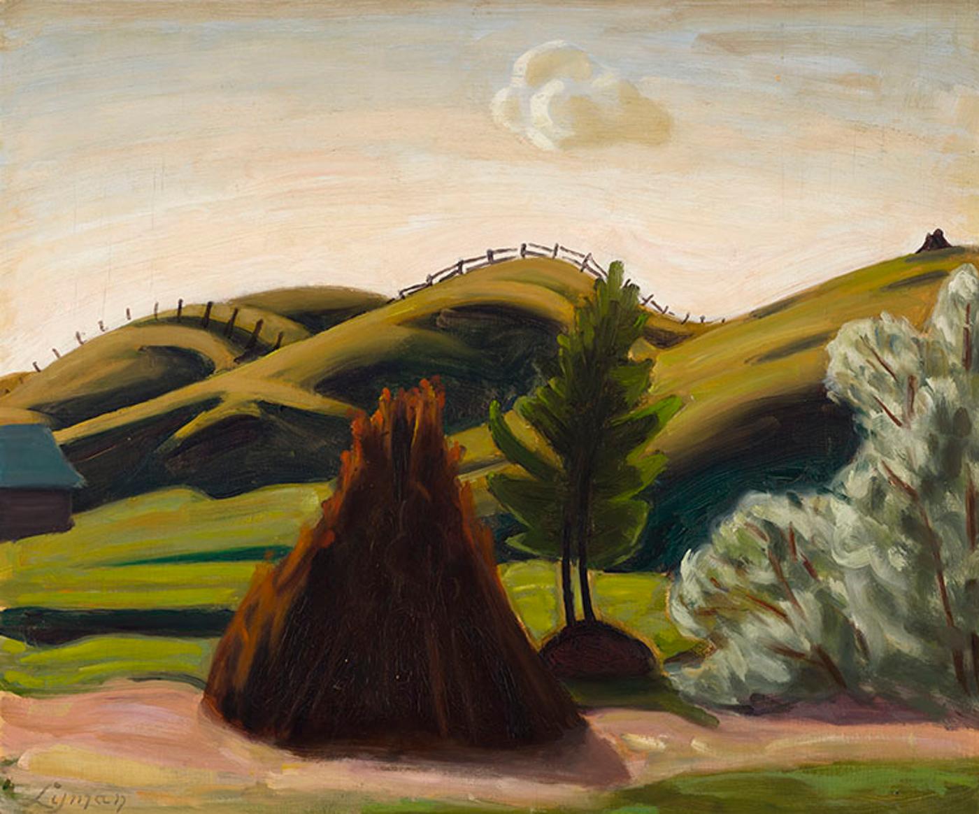 John Goodwin Lyman (1886-1967) - The Brush Pile, St. Jovite