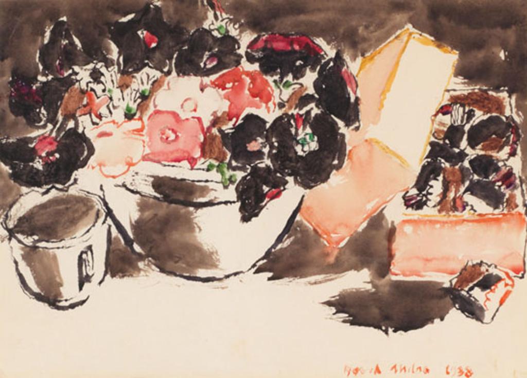 David Browne Milne (1882-1953) - Petunias and Candy Box